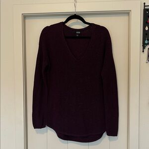 Ana Plum V-Neck Sweater